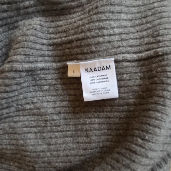 NAADAM Brown Cashmere Ribbed Sweater Dress - Picture 6 of 7